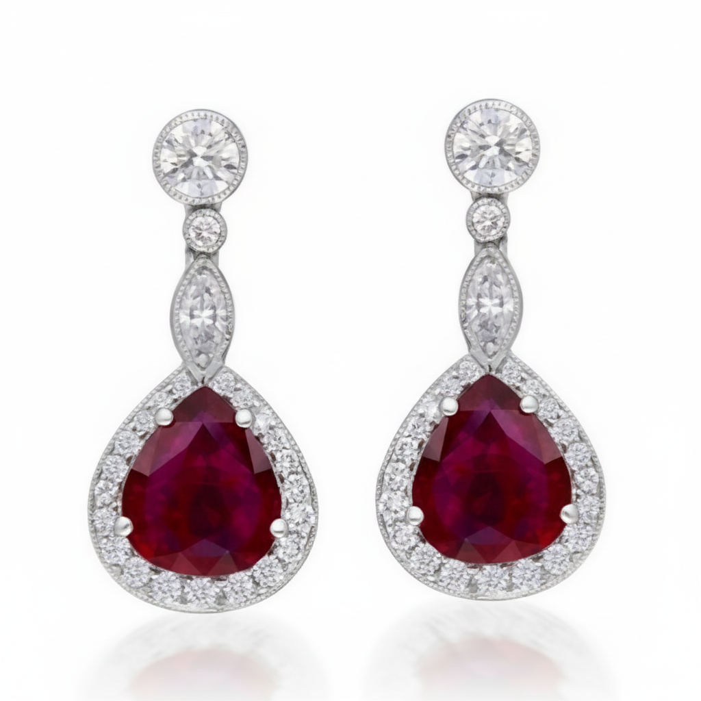 1.10 ct The Full Carat Glow Natural Diamond Earrings in Enduring Platinum