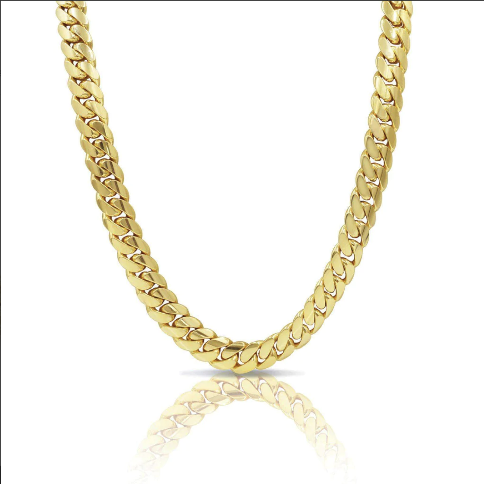 Solid Cuban Link Chain | 14K Yellow Gold
